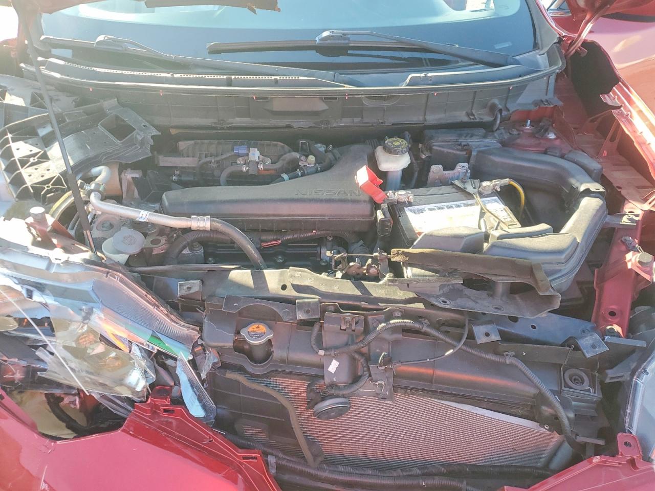 2015 Nissan Rogue Sv Красный vin: KNMAT2MT0FP555719