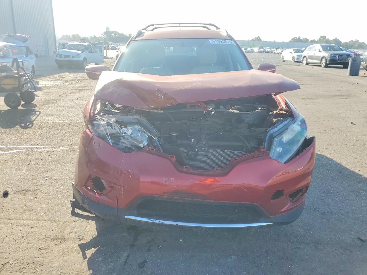 2015 Nissan Rogue Sv Красный vin: KNMAT2MT0FP555719