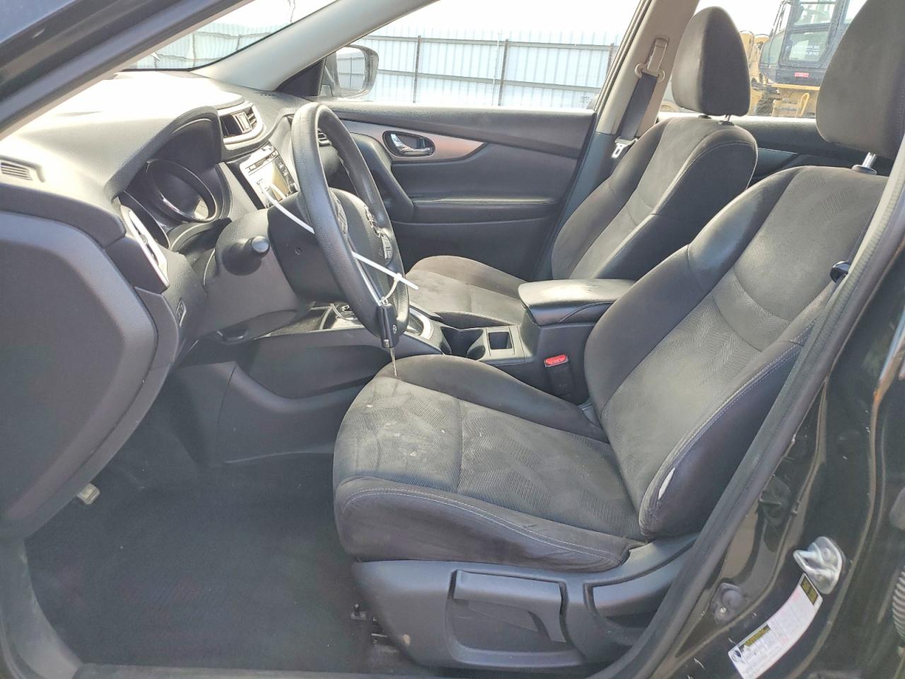 2015 Nissan Rogue S Black vin: KNMAT2MT0FP559298