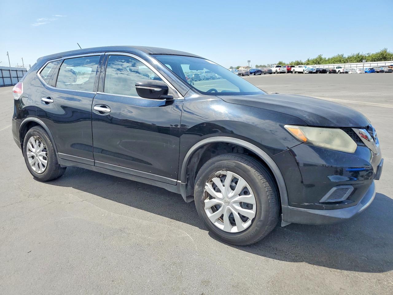 2015 Nissan Rogue S Black vin: KNMAT2MT0FP559298