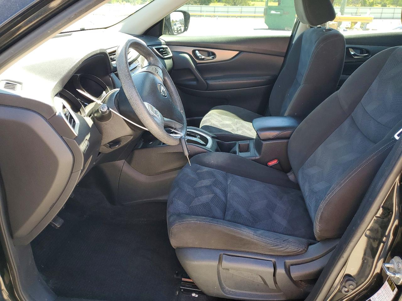 2015 Nissan Rogue S Black vin: KNMAT2MT0FP572827