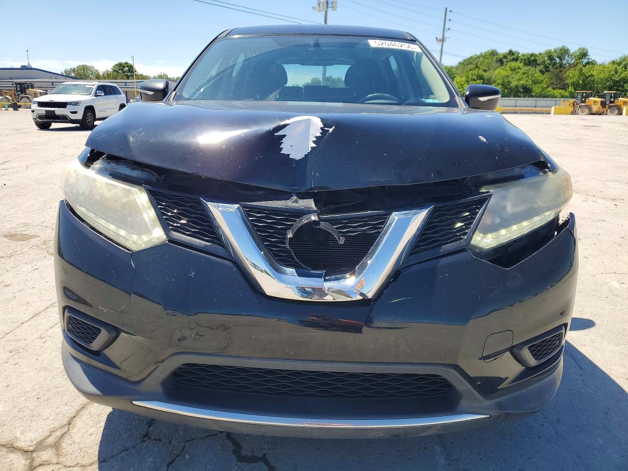 2015 Nissan Rogue S Black vin: KNMAT2MT0FP572827