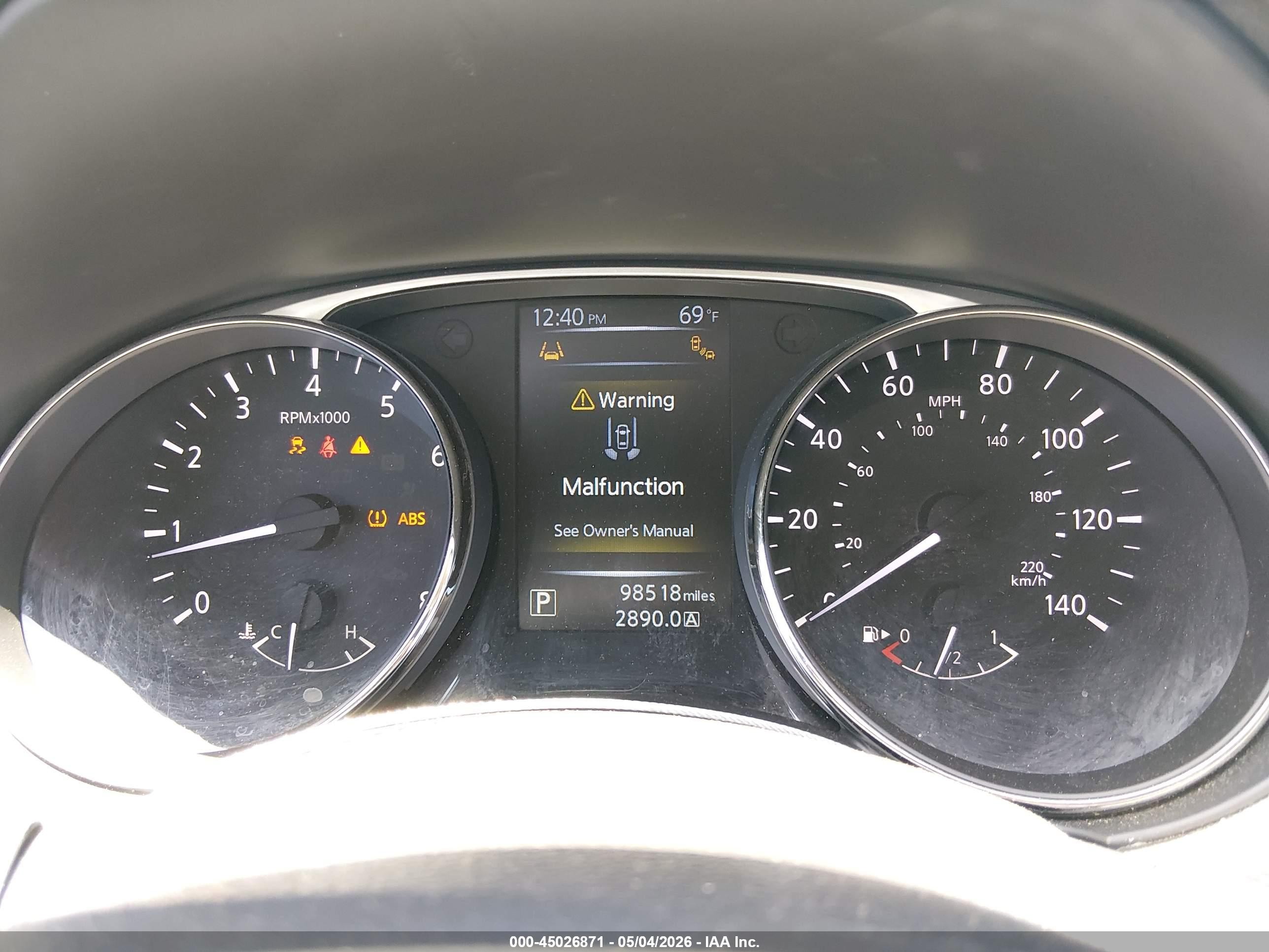 2015 Nissan Rogue Sv Gray vin: KNMAT2MT0FP575372