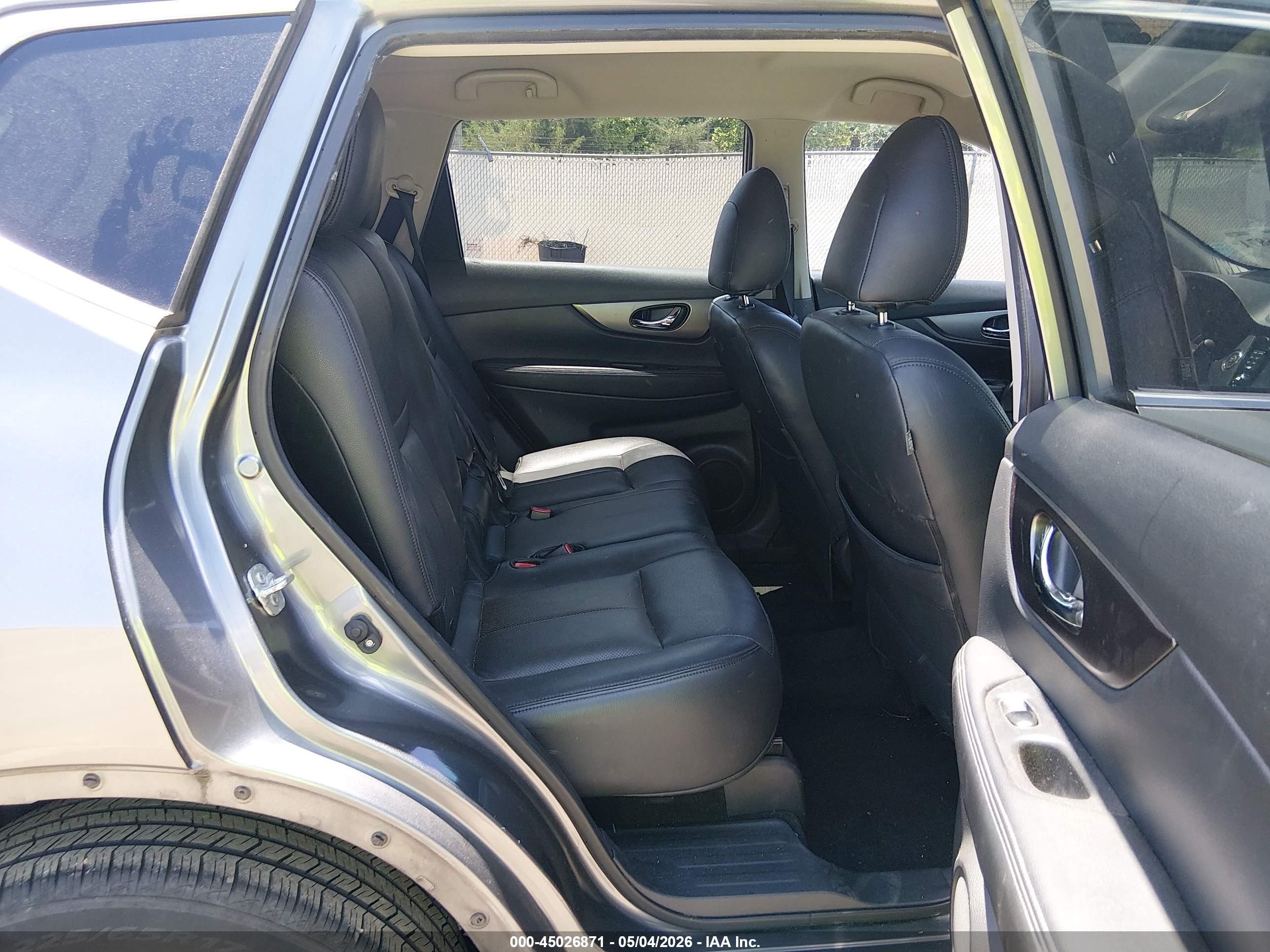 2015 Nissan Rogue Sv Gray vin: KNMAT2MT0FP575372