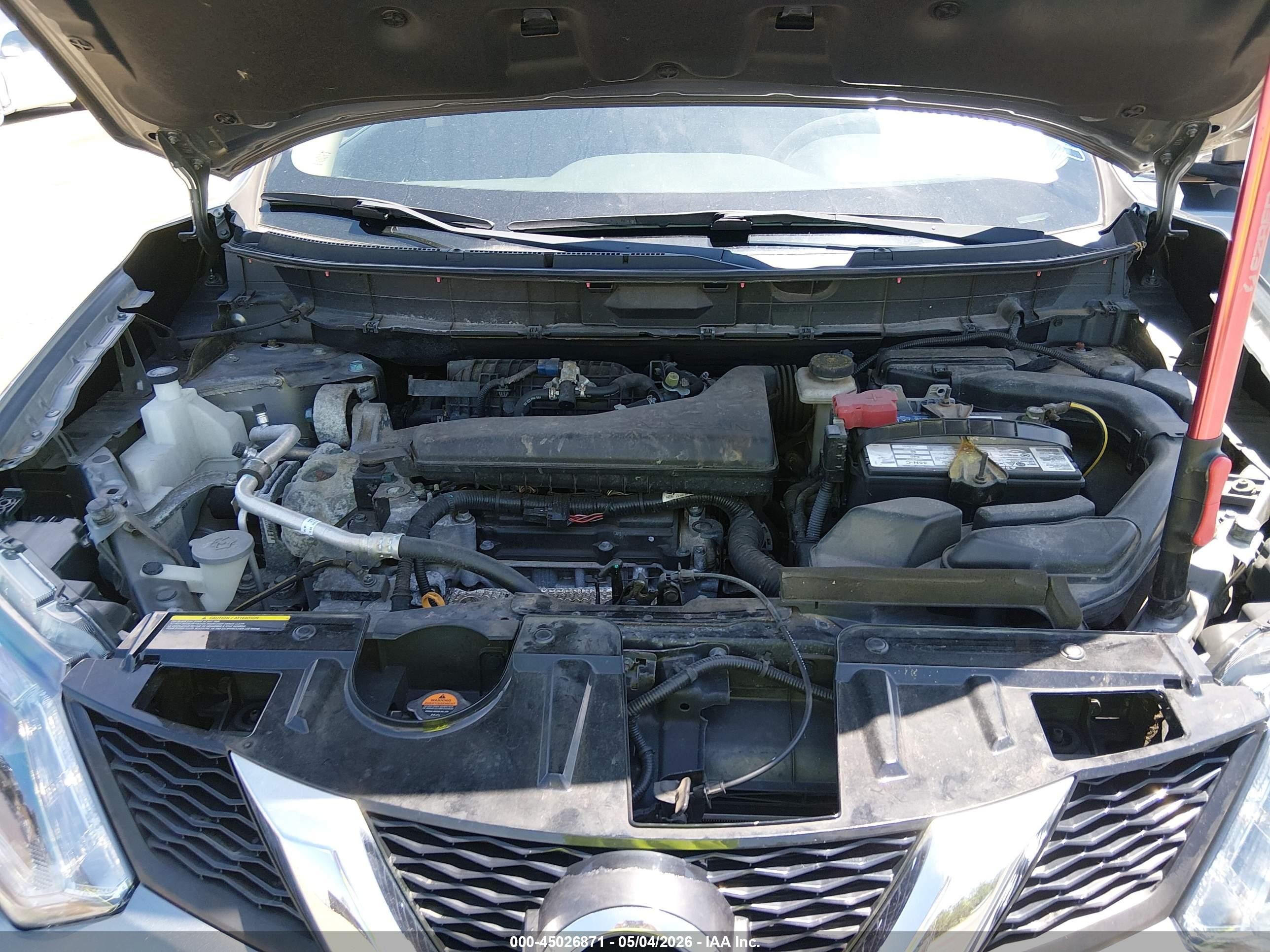 2015 Nissan Rogue Sv Gray vin: KNMAT2MT0FP575372