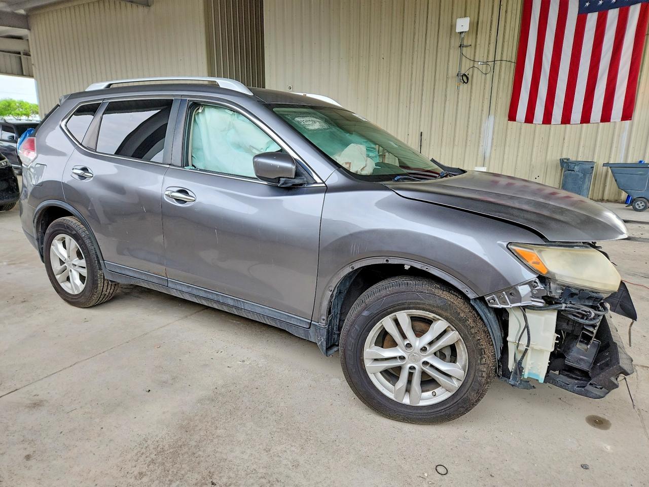 2015 Nissan Rogue Sv Gray vin: KNMAT2MT0FP583925