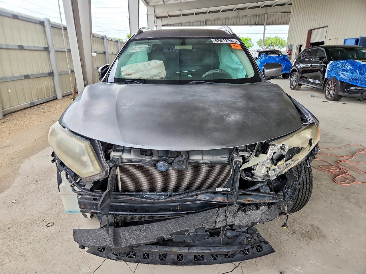 2015 Nissan Rogue Sv Gray vin: KNMAT2MT0FP583925