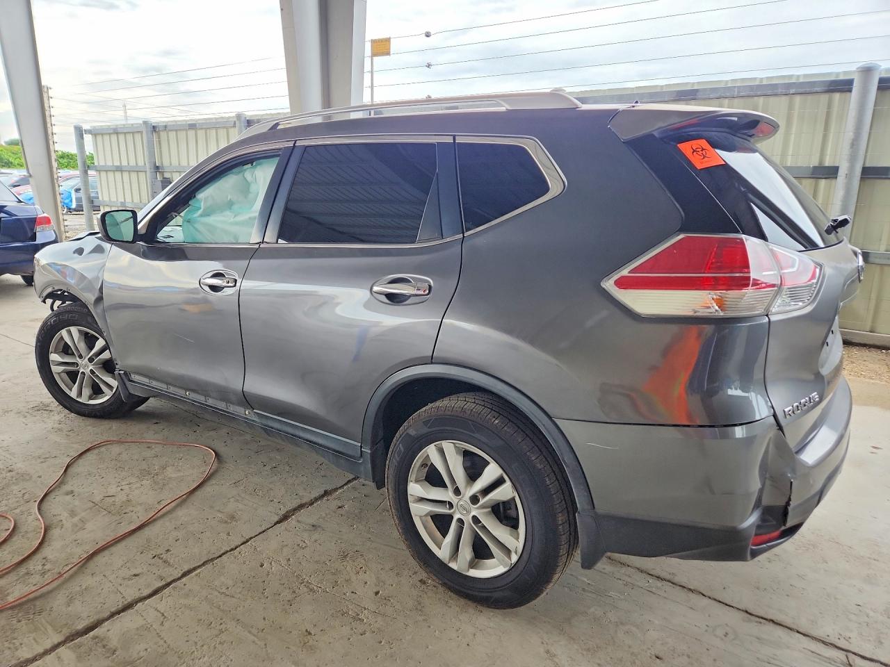 2015 Nissan Rogue Sv Gray vin: KNMAT2MT0FP583925