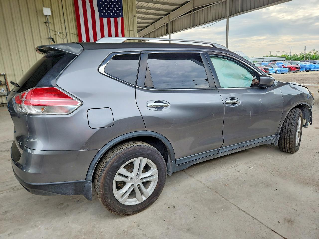 2015 Nissan Rogue Sv Gray vin: KNMAT2MT0FP583925