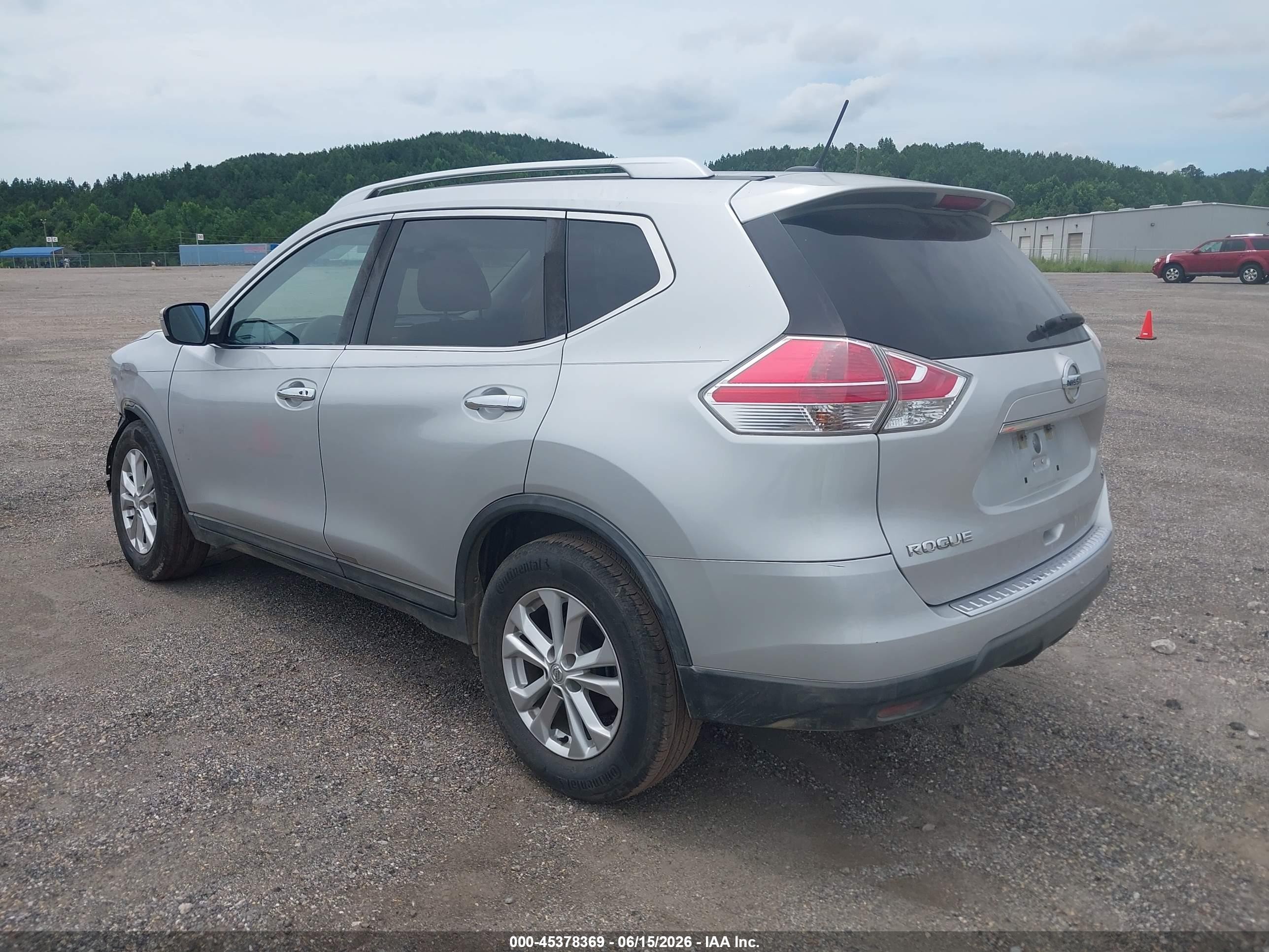 2016 Nissan Rogue Sv Серебряный vin: KNMAT2MT0GP684884