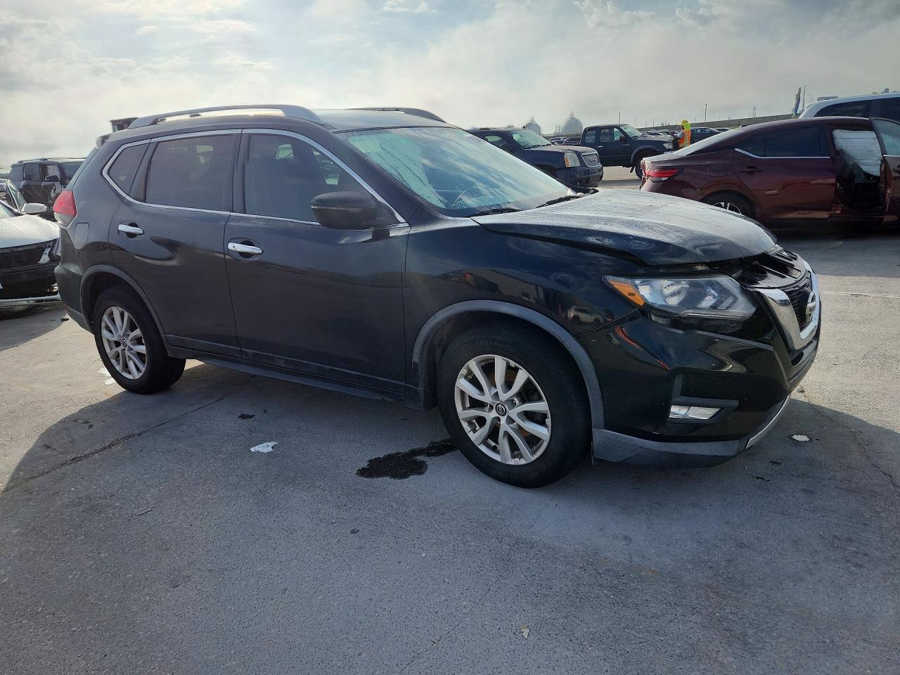 2017 Nissan Rogue Sv Black vin: KNMAT2MT0HP559353