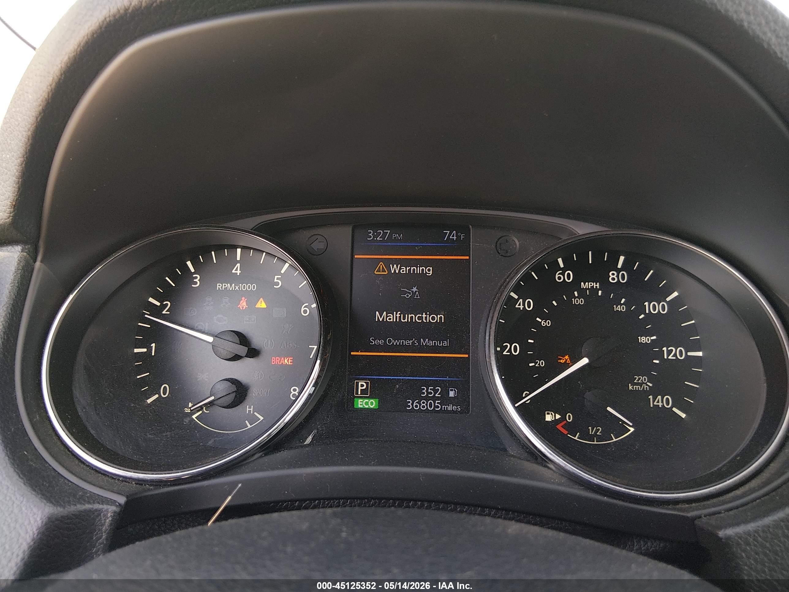 2020 Nissan Rogue Sv Fwd Серый vin: KNMAT2MT0LP538768