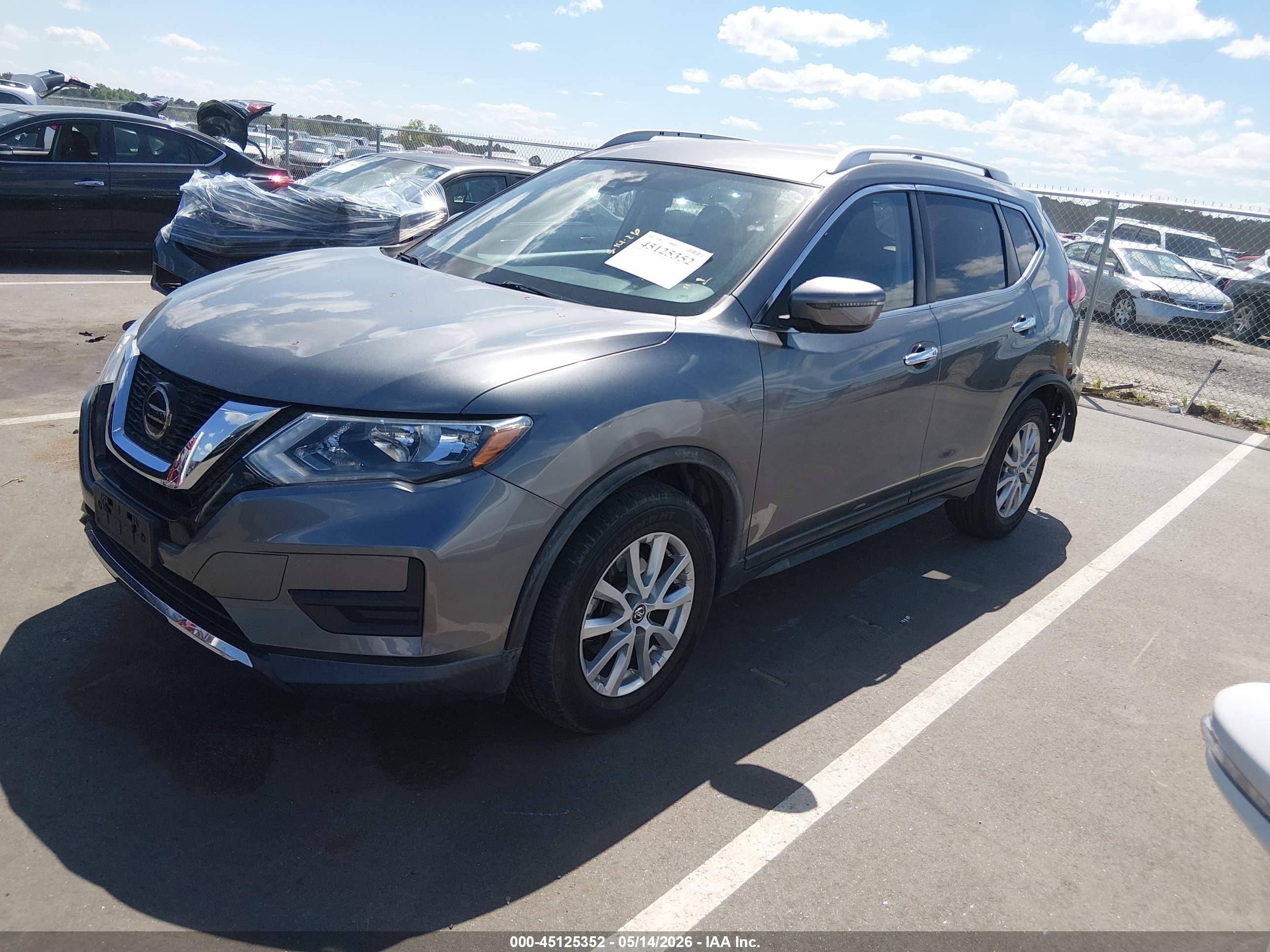 2020 Nissan Rogue Sv Fwd Серый vin: KNMAT2MT0LP538768