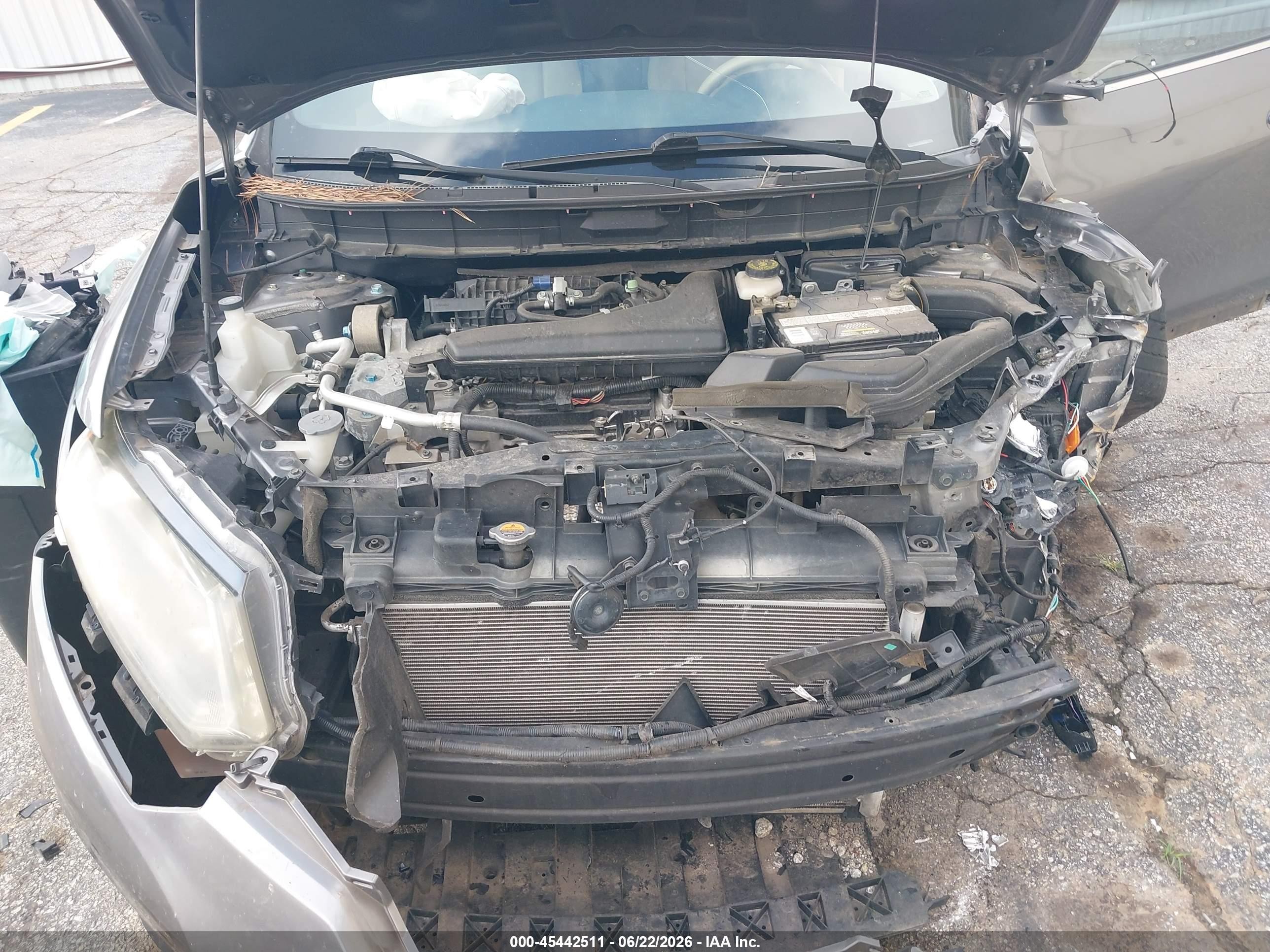 2015 Nissan Rogue S Gray vin: KNMAT2MT1FP514791