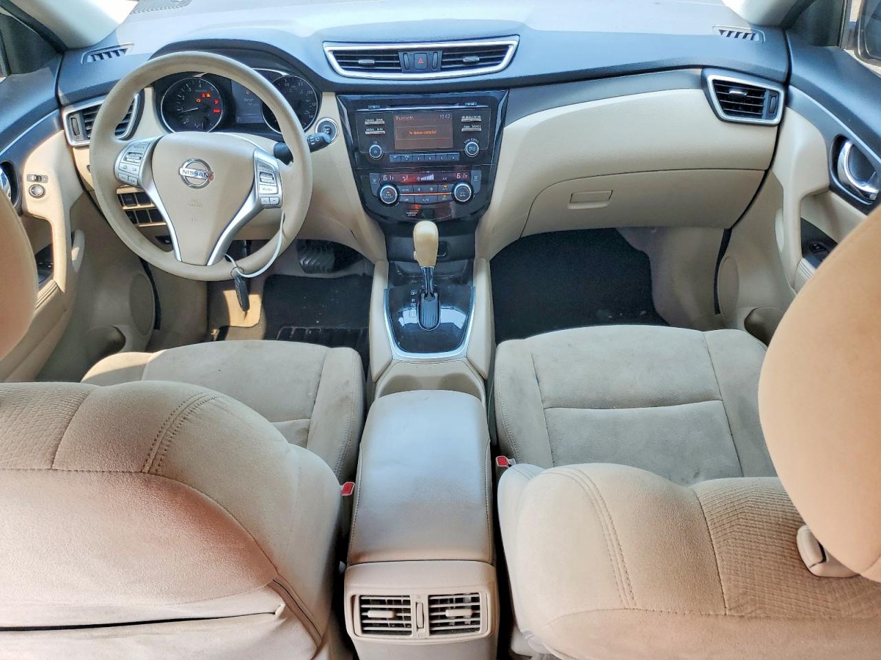 2015 Nissan Rogue Sv White vin: KNMAT2MT1FP527993