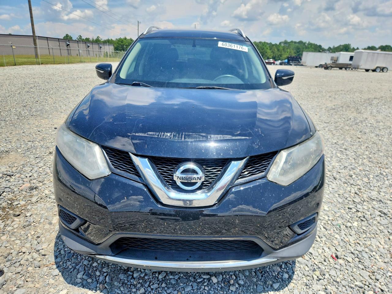 2015 Nissan Rogue Sv Черный vin: KNMAT2MT1FP537679