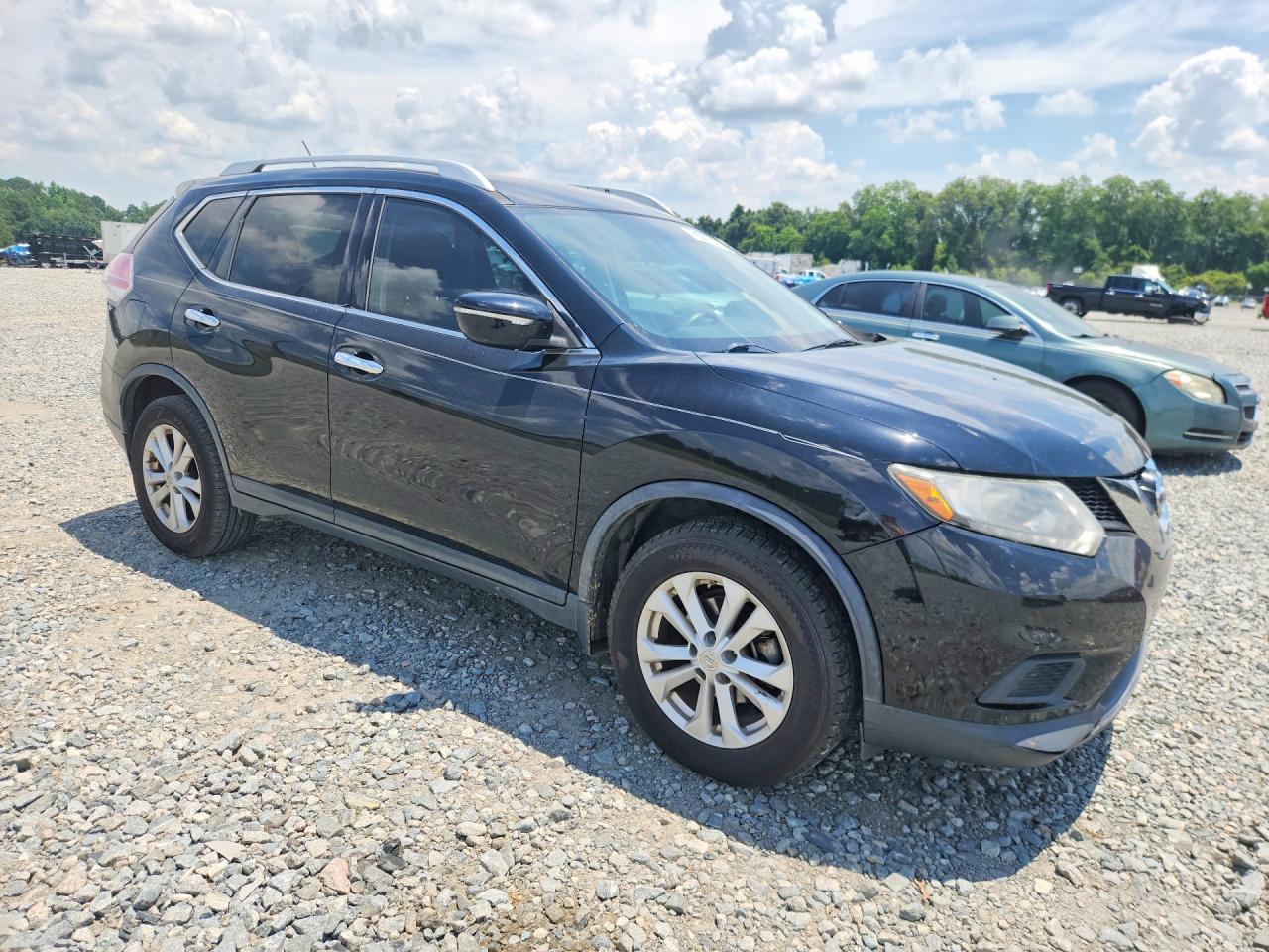 2015 Nissan Rogue Sv Черный vin: KNMAT2MT1FP537679
