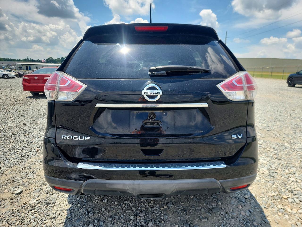 2015 Nissan Rogue Sv Черный vin: KNMAT2MT1FP537679