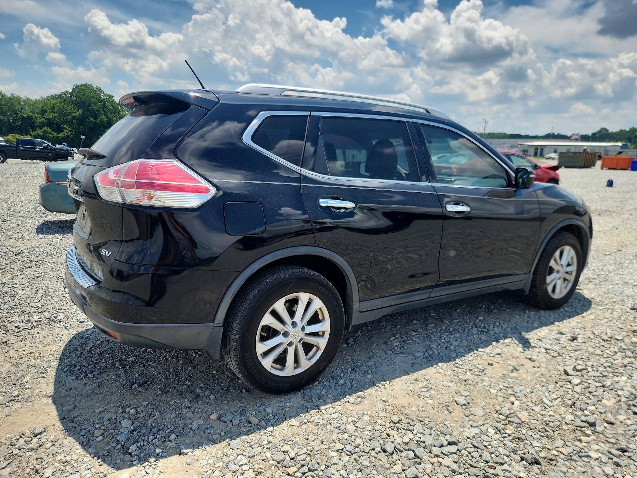 2015 Nissan Rogue Sv Черный vin: KNMAT2MT1FP537679