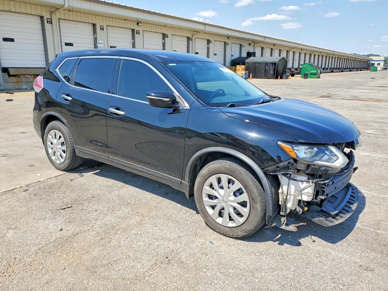 2015 Nissan Rogue S Черный vin: KNMAT2MT1FP539447