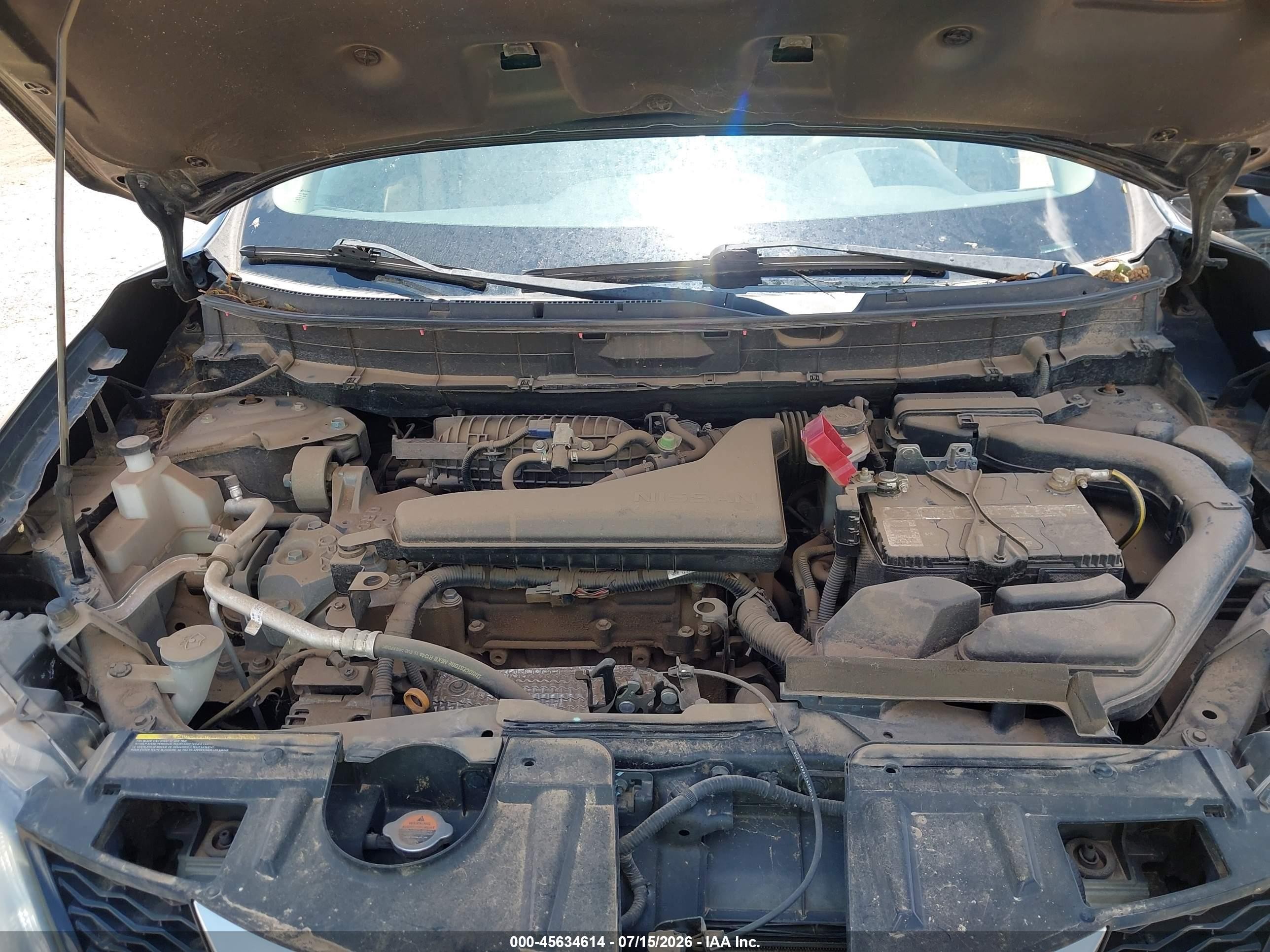 2015 Nissan Rogue Sv Черный vin: KNMAT2MT1FP548617