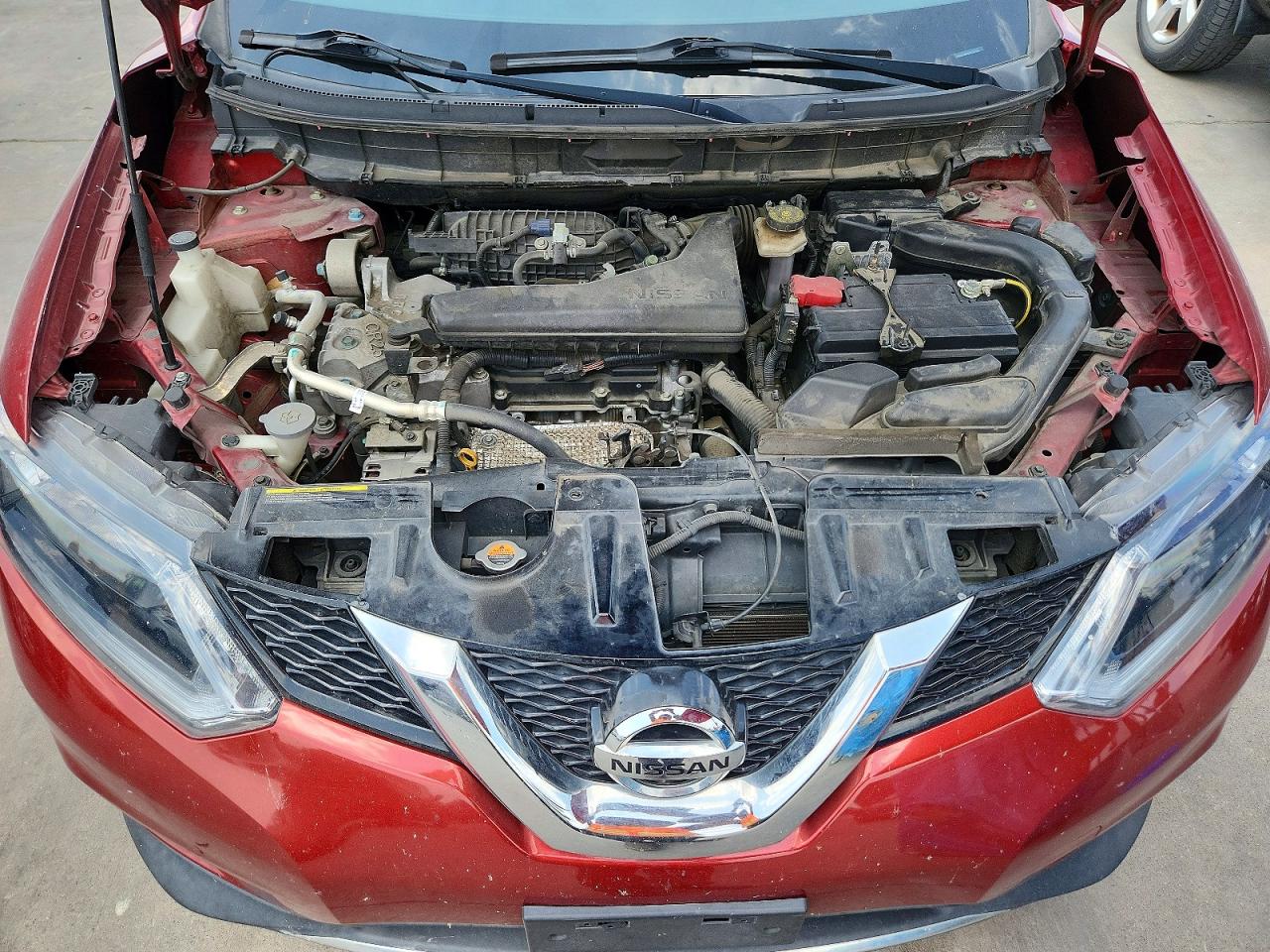 2015 Nissan Rogue Sv Red vin: KNMAT2MT1FP563649