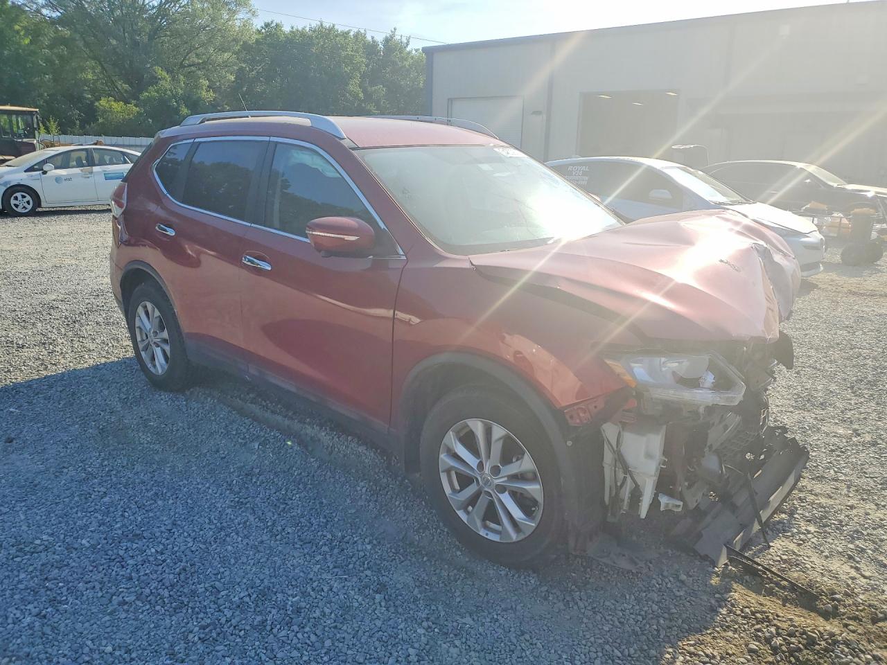 2015 Nissan Rogue Sv Красный vin: KNMAT2MT1FP571167
