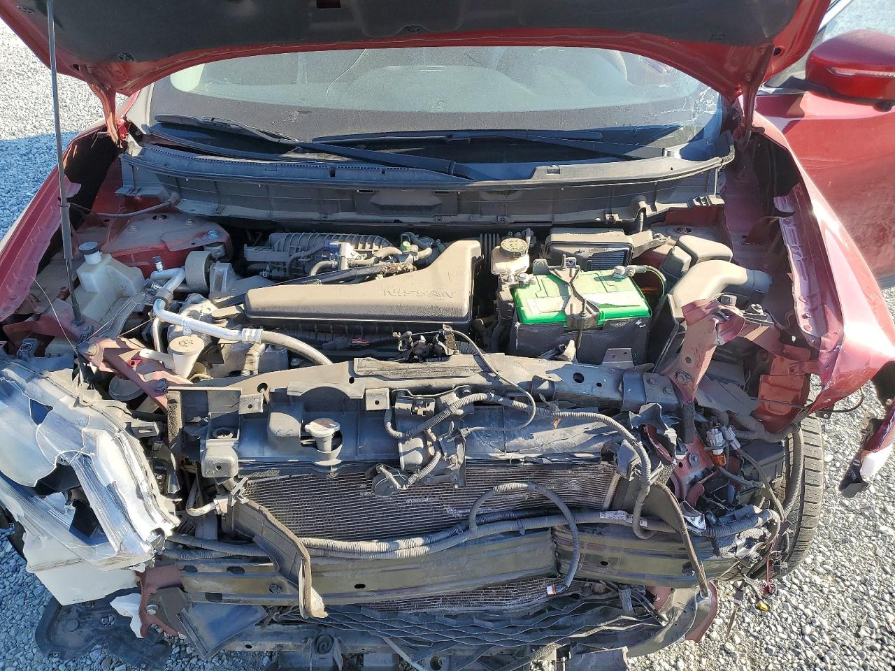 2015 Nissan Rogue Sv Красный vin: KNMAT2MT1FP571167
