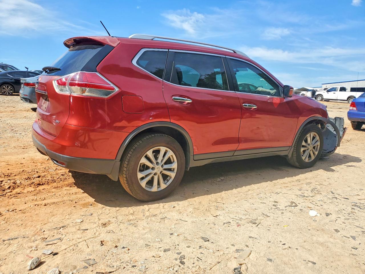 2015 Nissan Rogue Sv Red vin: KNMAT2MT1FP571170