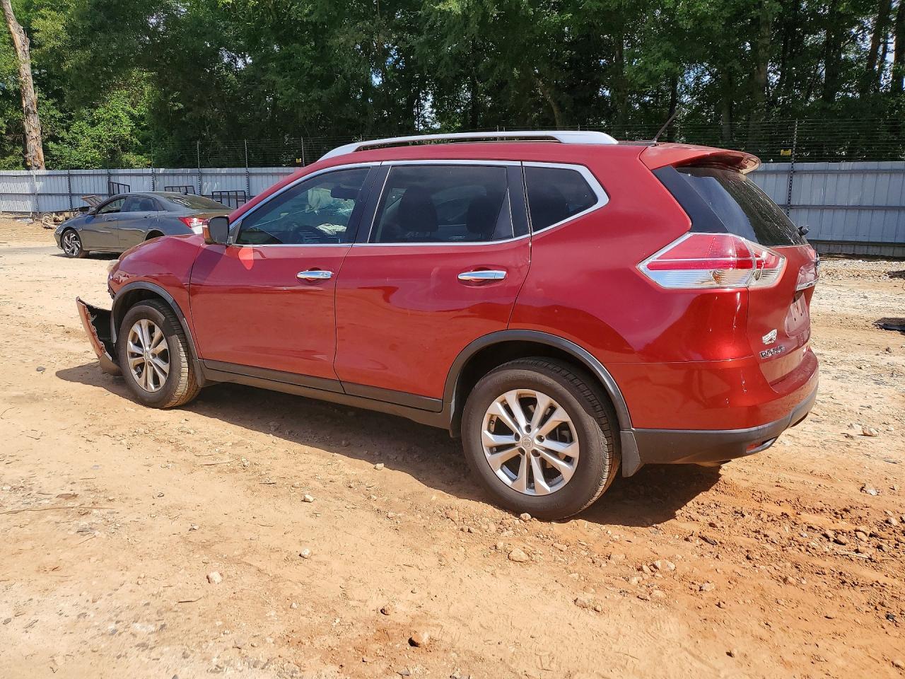 2015 Nissan Rogue Sv Red vin: KNMAT2MT1FP571170
