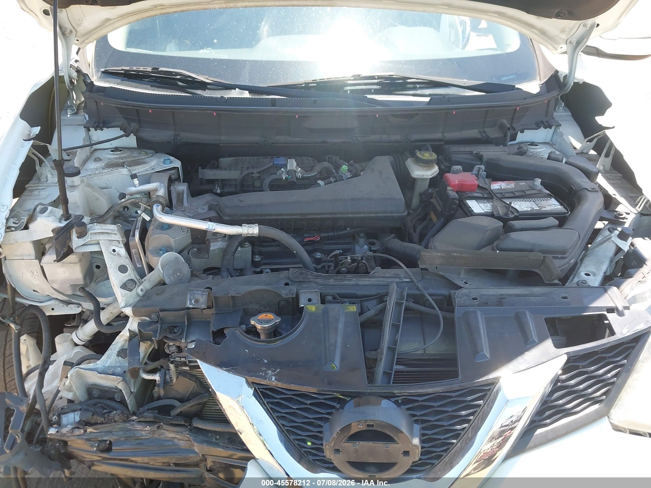 2015 Nissan Rogue Sv White vin: KNMAT2MT1FP571363
