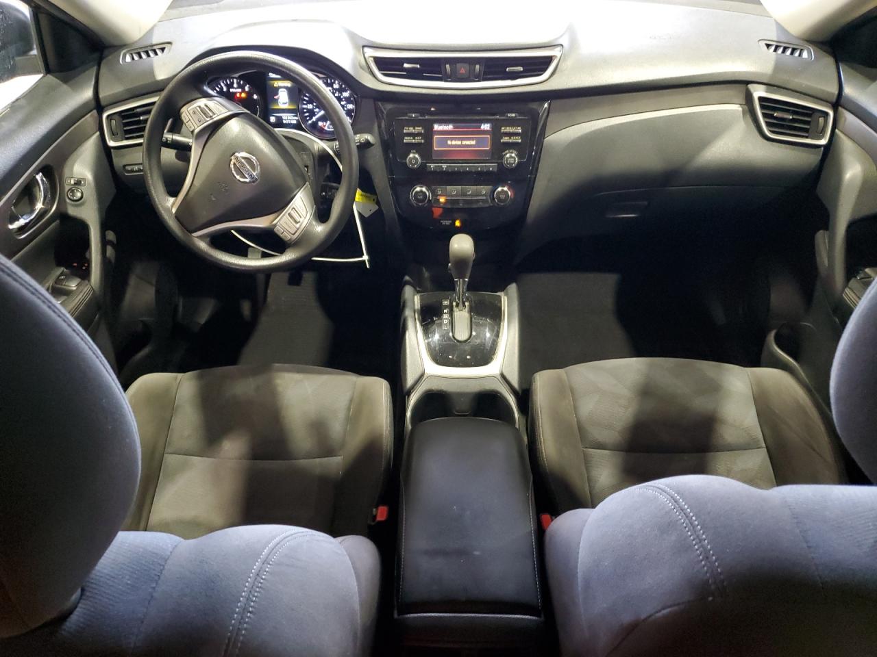 2015 Nissan Rogue S Black vin: KNMAT2MT1FP574120
