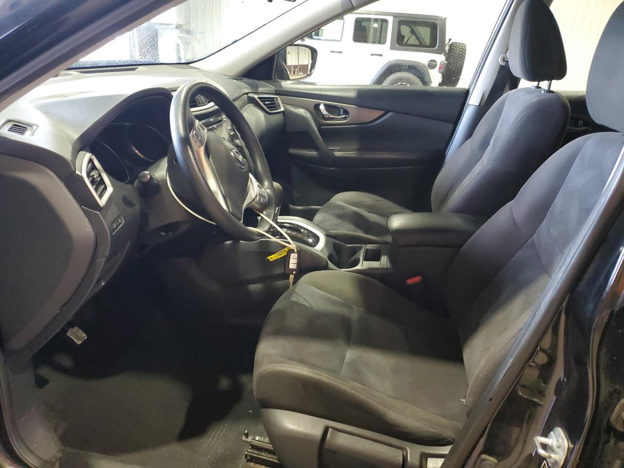2015 Nissan Rogue S Black vin: KNMAT2MT1FP574120