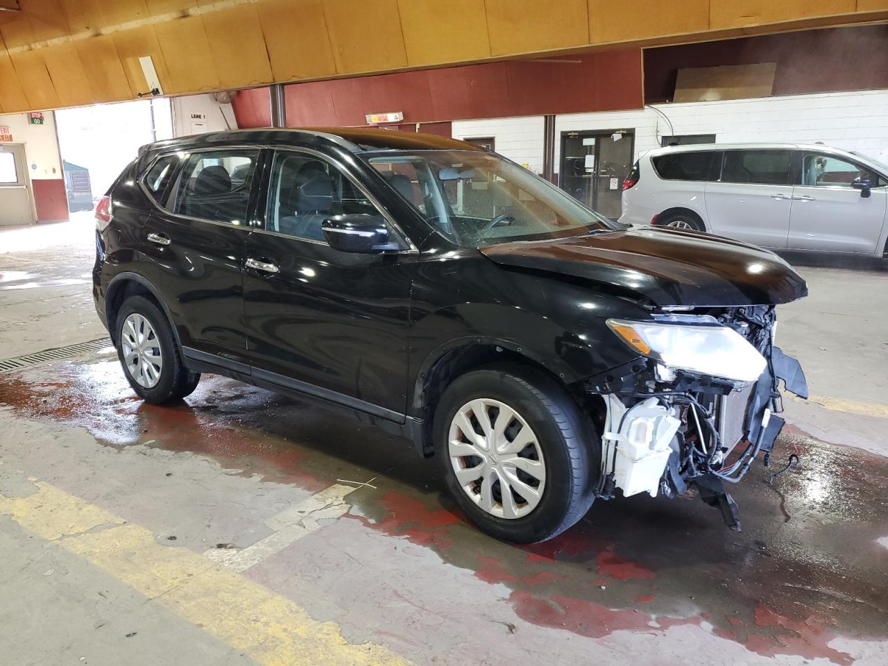 2015 Nissan Rogue S Black vin: KNMAT2MT1FP574120