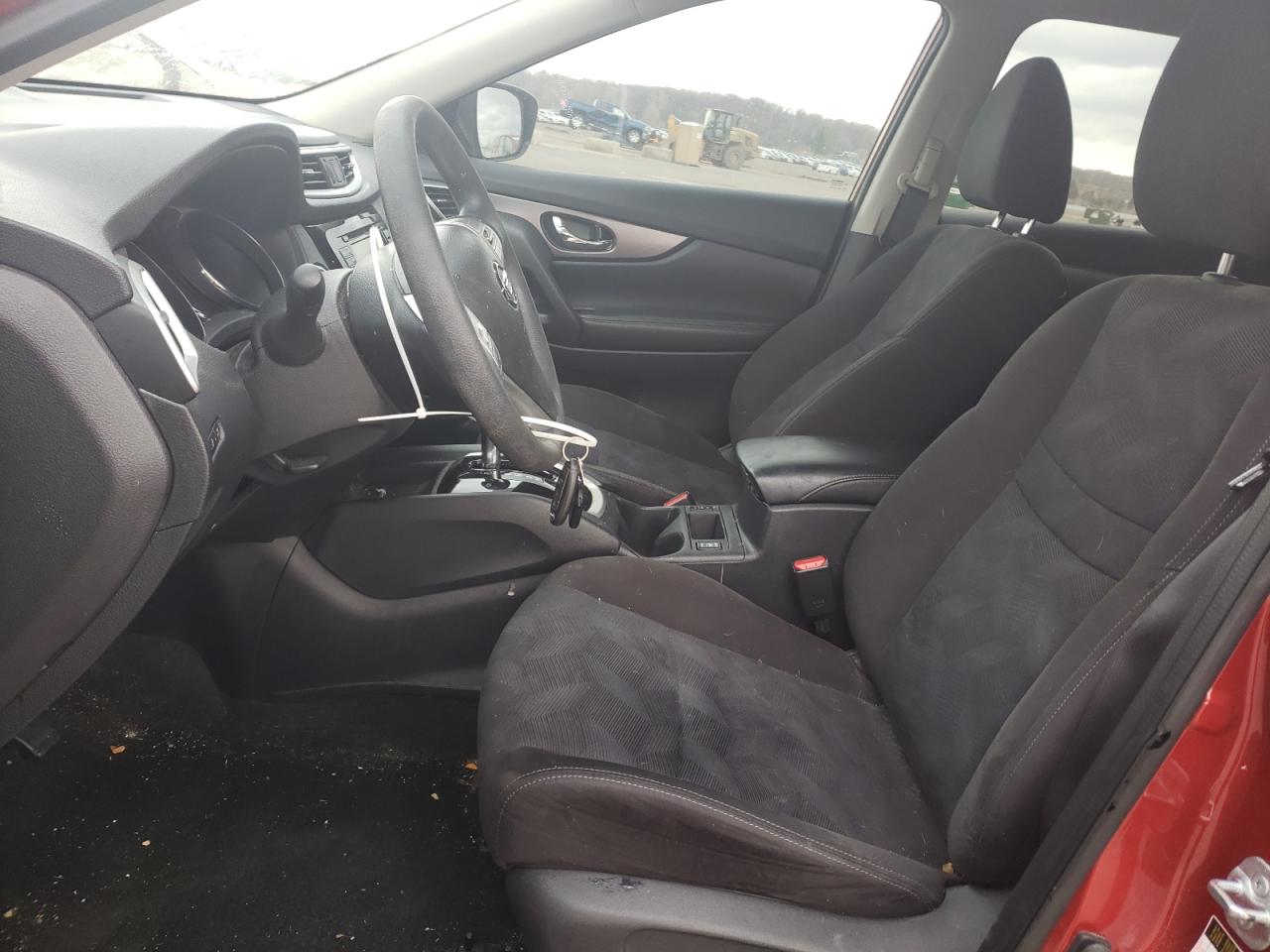 2015 Nissan Rogue S Burgundy vin: KNMAT2MT1FP579057