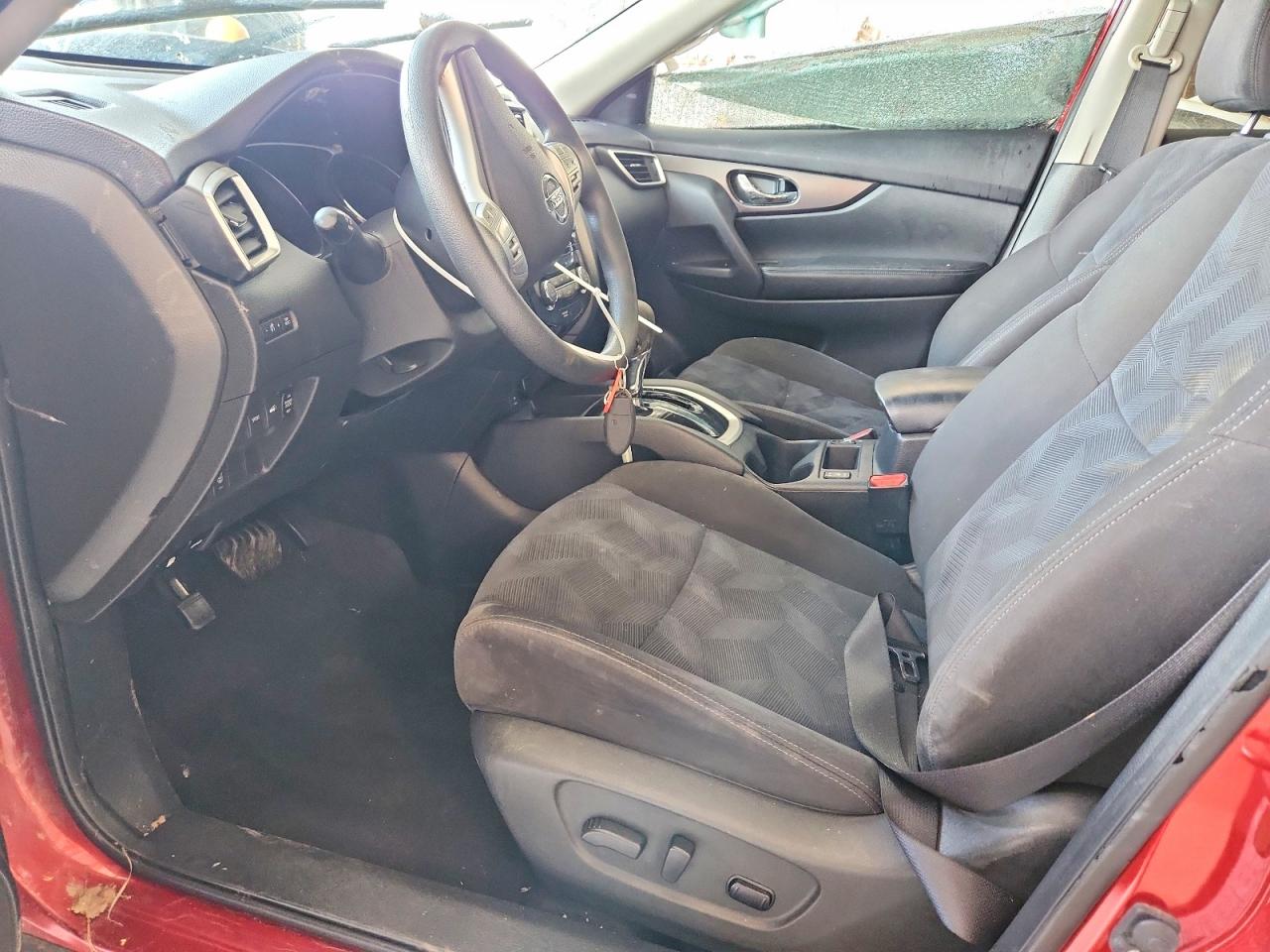 2015 Nissan Rogue Sv Red vin: KNMAT2MT1FP579057