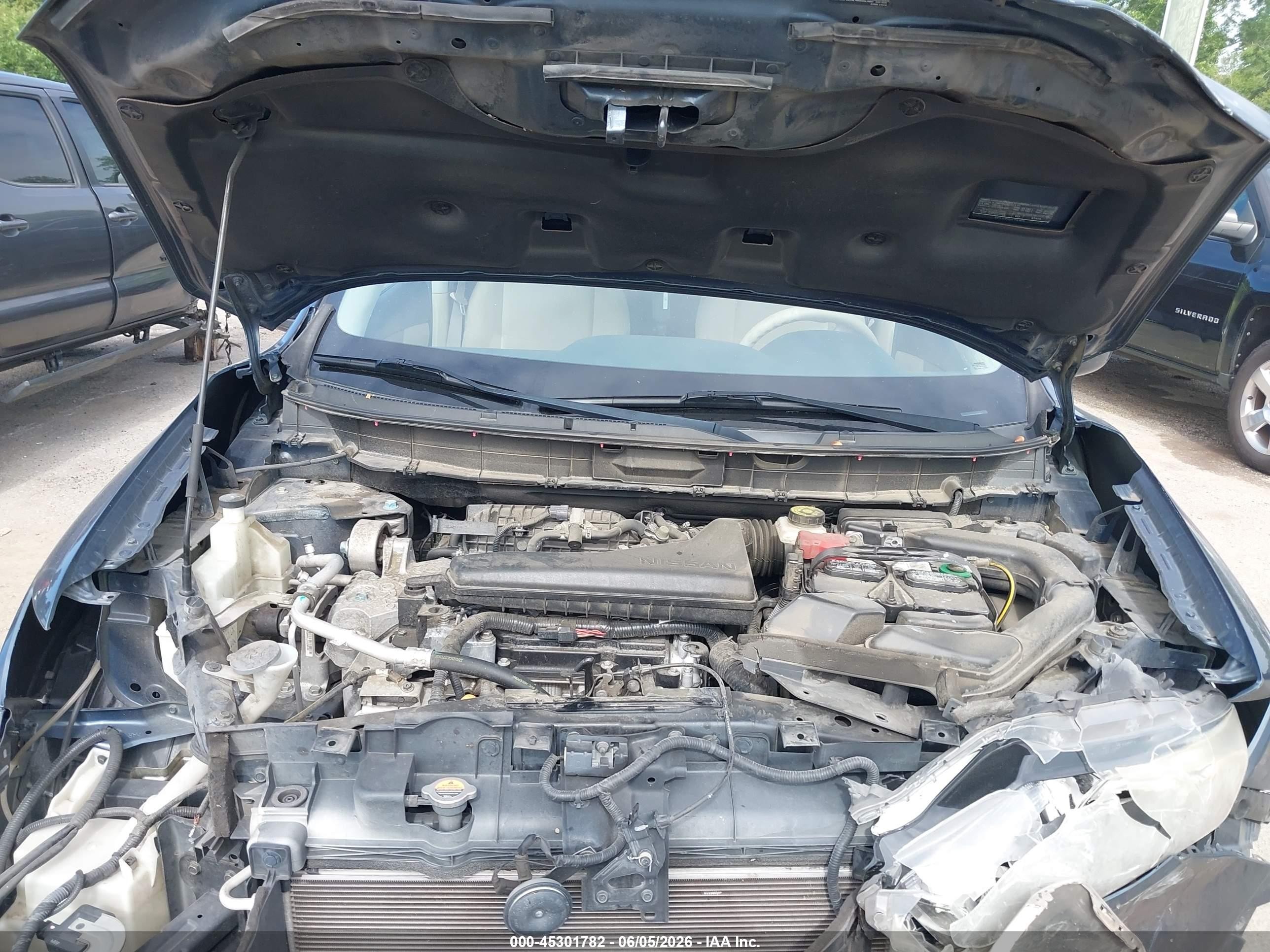 2015 Nissan Rogue Sv Blue vin: KNMAT2MT1FP583383