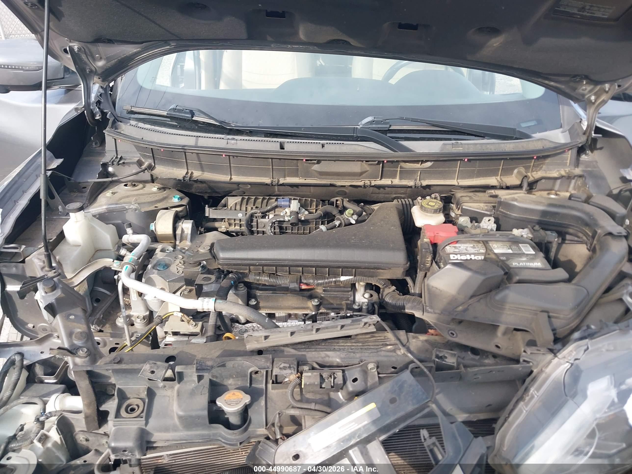 2017 Nissan Rogue Sv Gray vin: KNMAT2MT1HP528807