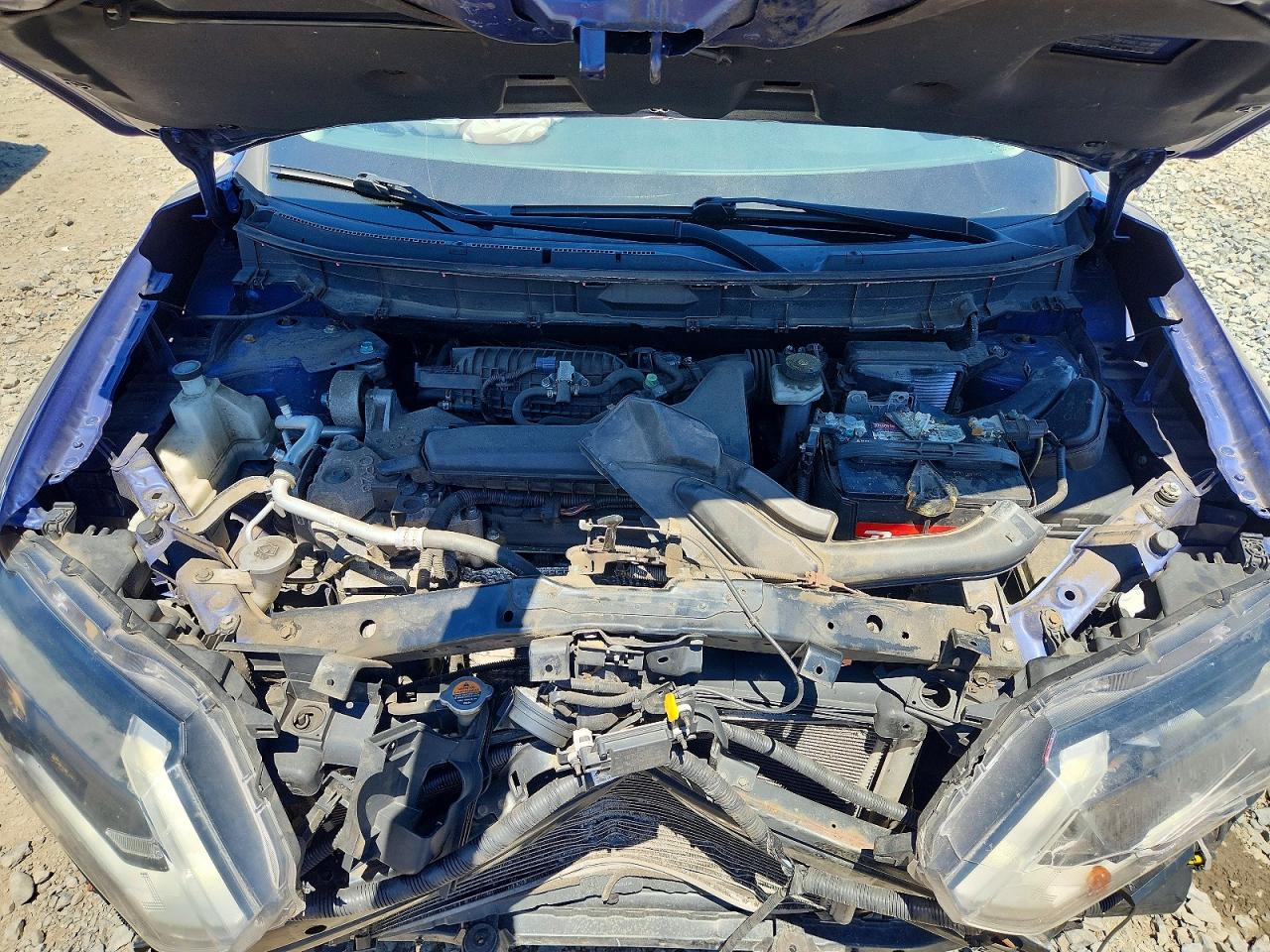 2017 Nissan Rogue Sv Blue vin: KNMAT2MT1HP575805
