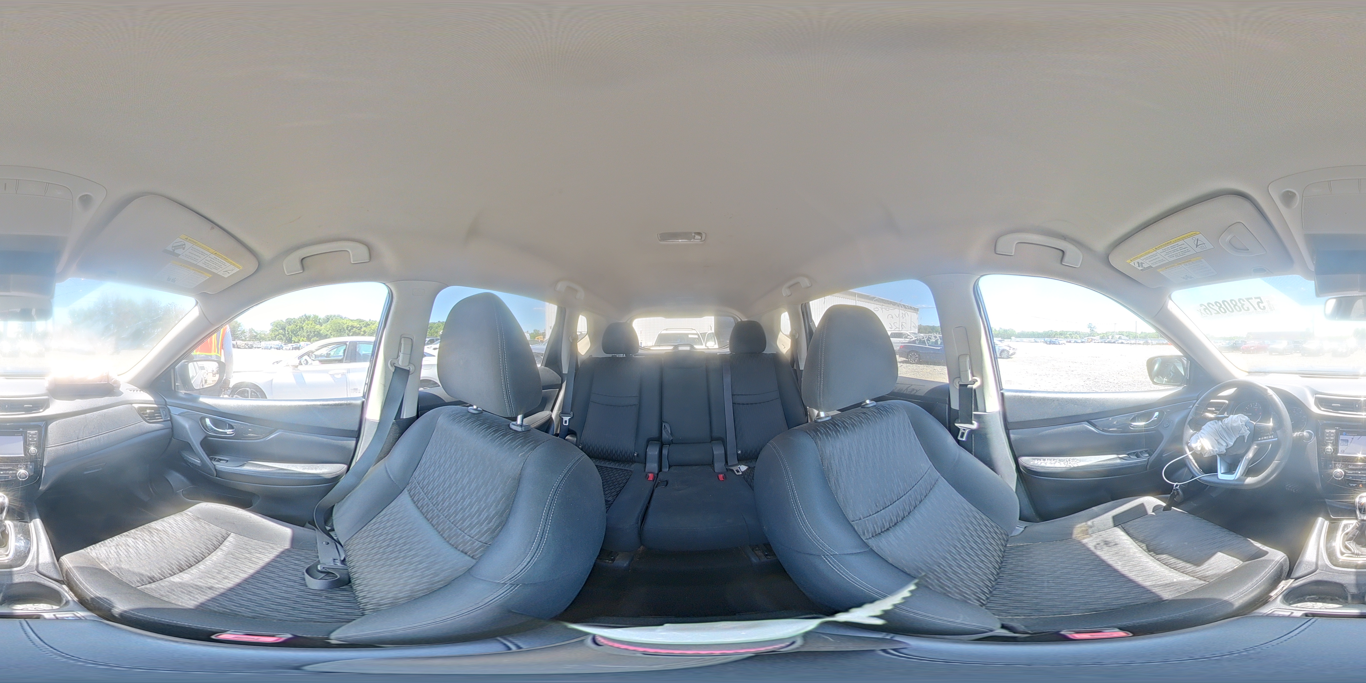2017 Nissan Rogue Sv Blue vin: KNMAT2MT1HP575805