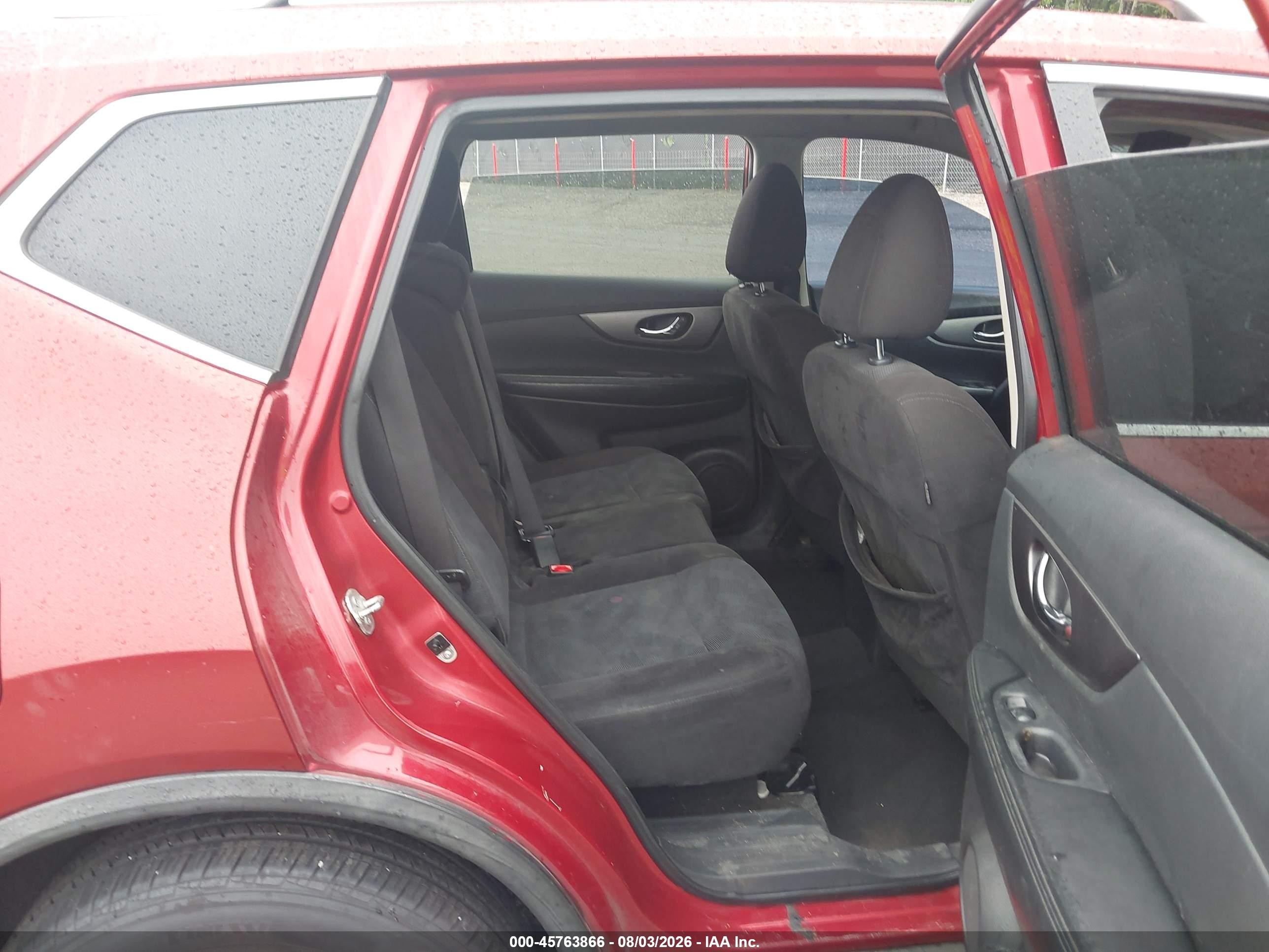 2015 Nissan Rogue Sv Red vin: KNMAT2MT2FP502228