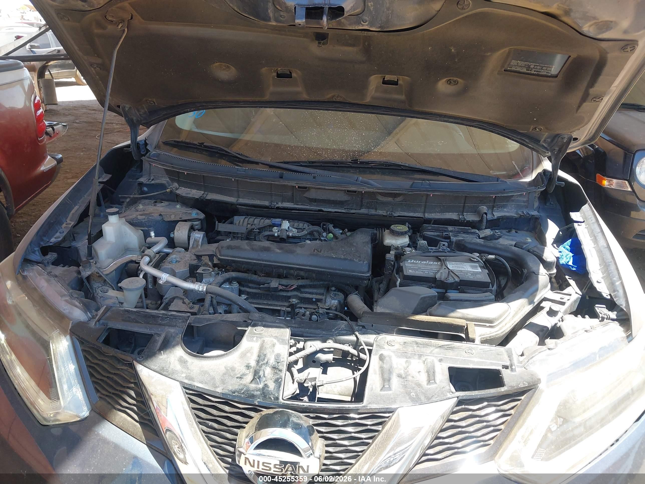 2015 Nissan Rogue Sv Синий vin: KNMAT2MT2FP520096