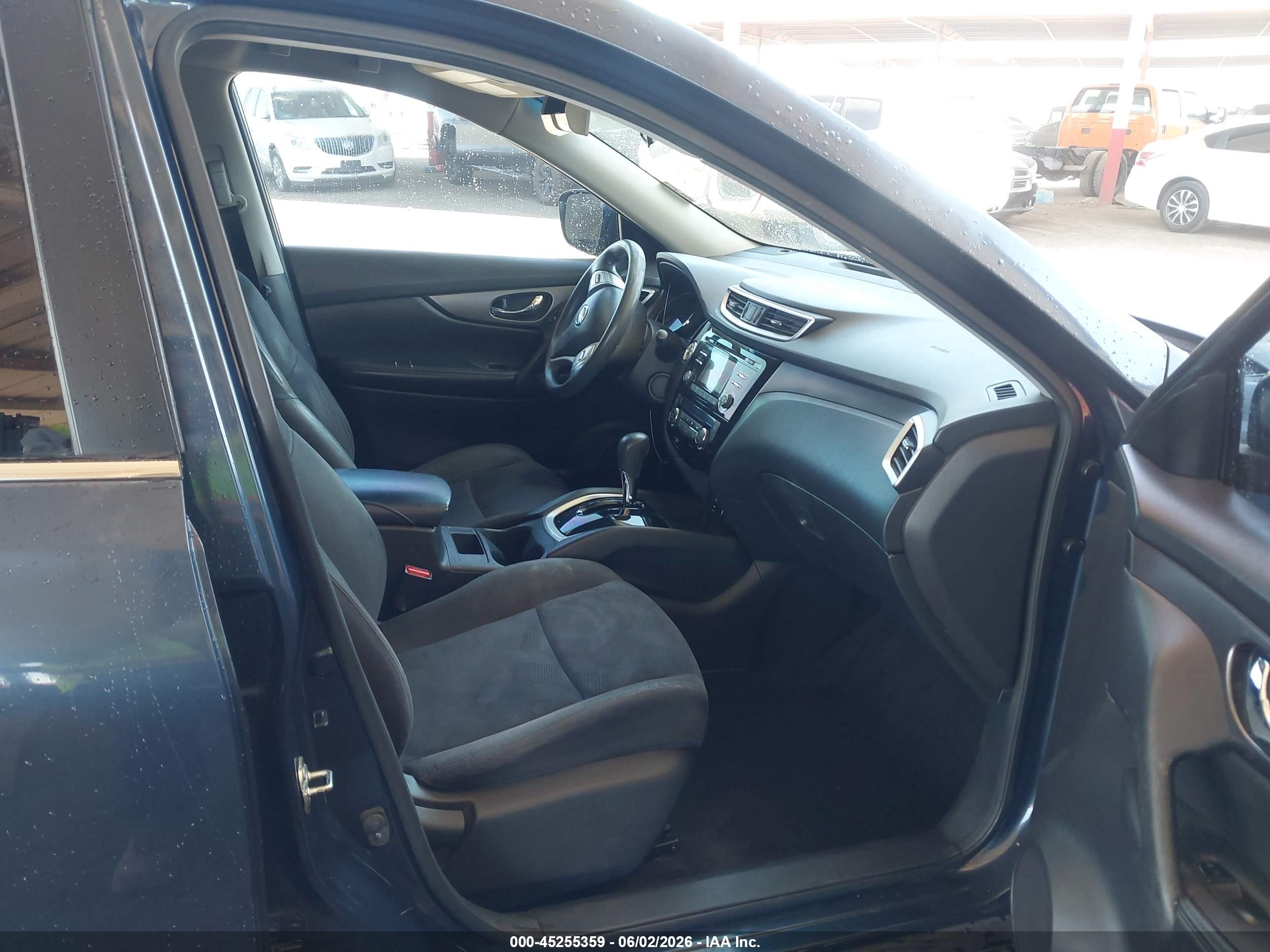 2015 Nissan Rogue Sv Синий vin: KNMAT2MT2FP520096