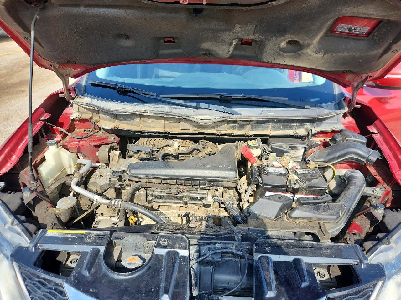 2015 Nissan Rogue Sv Red vin: KNMAT2MT2FP522138