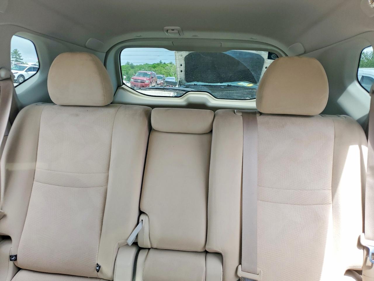 2015 Nissan Rogue Sv White vin: KNMAT2MT2FP523645