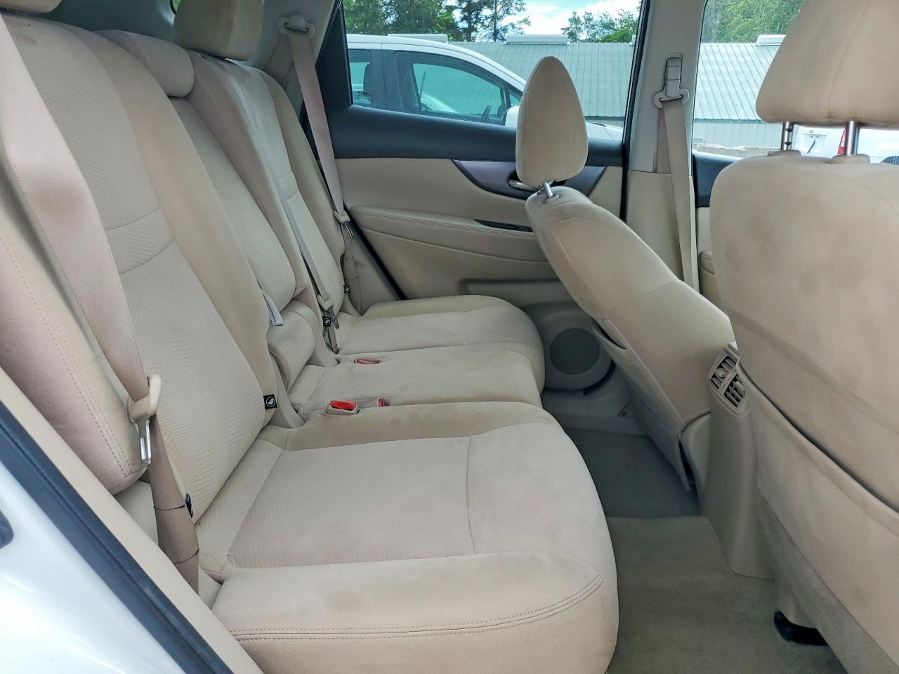 2015 Nissan Rogue Sv White vin: KNMAT2MT2FP523645