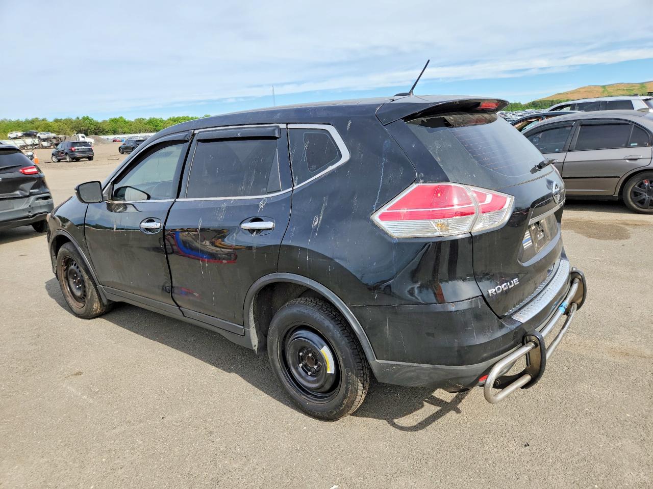2015 Nissan Rogue S Black vin: KNMAT2MT2FP531065