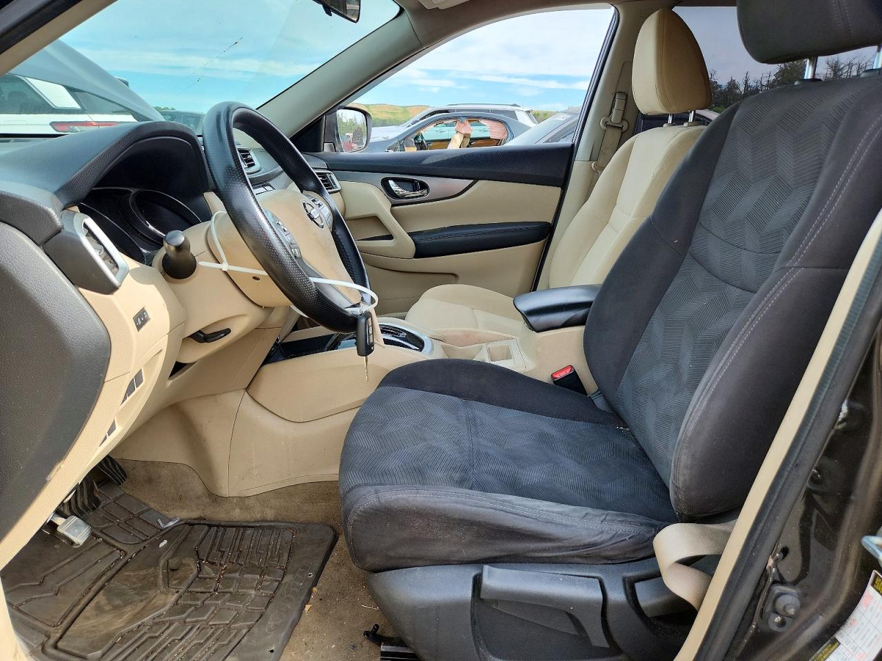 2015 Nissan Rogue S Black vin: KNMAT2MT2FP531065