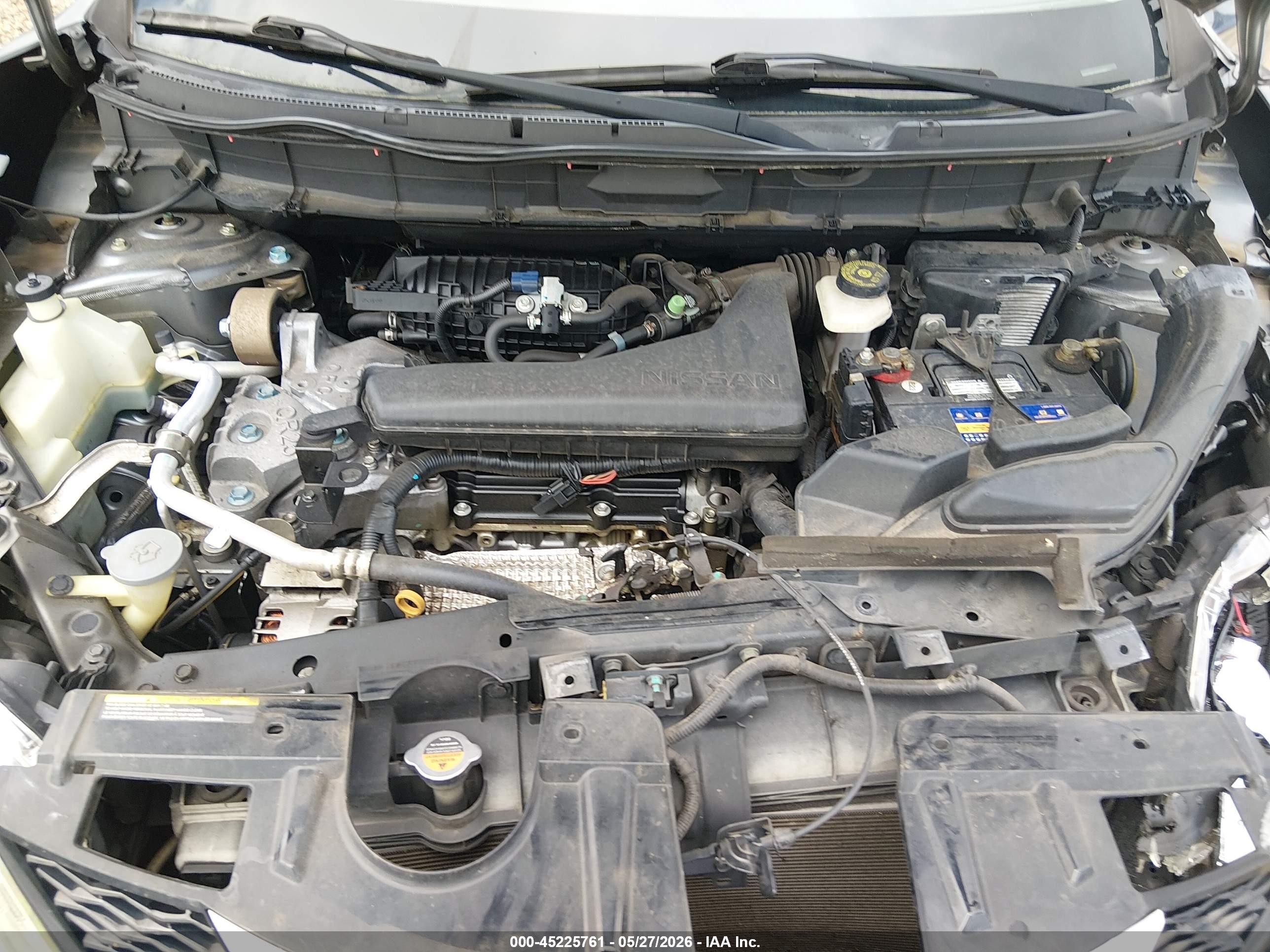 2015 Nissan Rogue S Gray vin: KNMAT2MT2FP551493