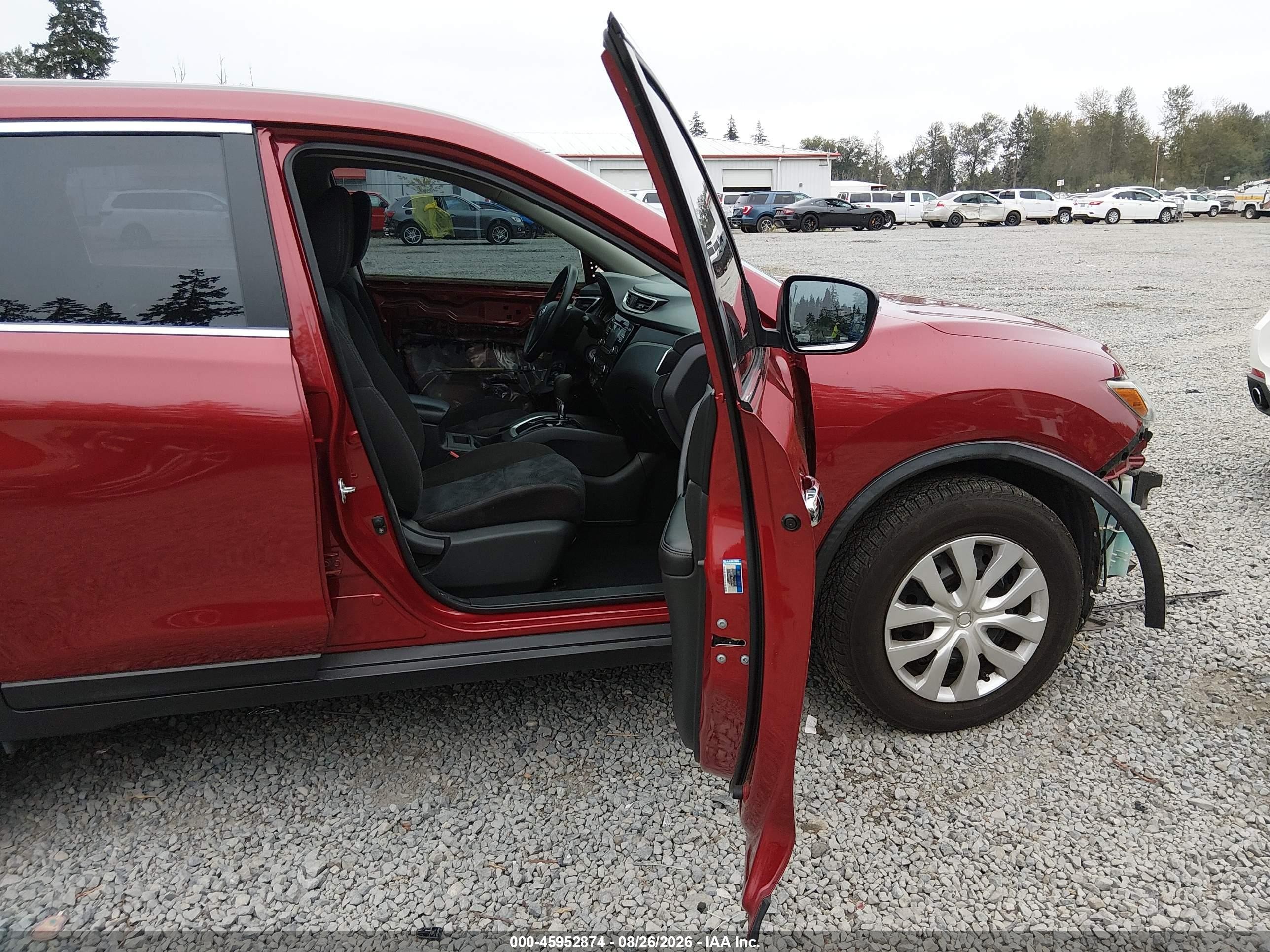 2015 Nissan Rogue S/sl/sv Red vin: KNMAT2MT2FP553308